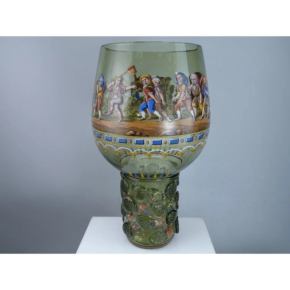 Huge c1880 Lobmeyr Bohemian Goblet